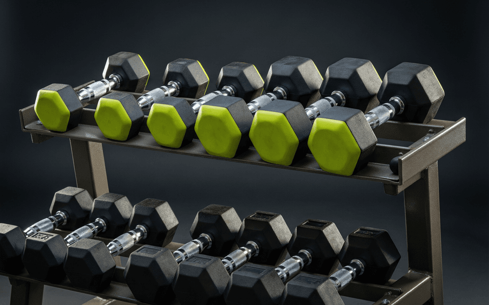 Rubber Dumbbell Set 5-50kg