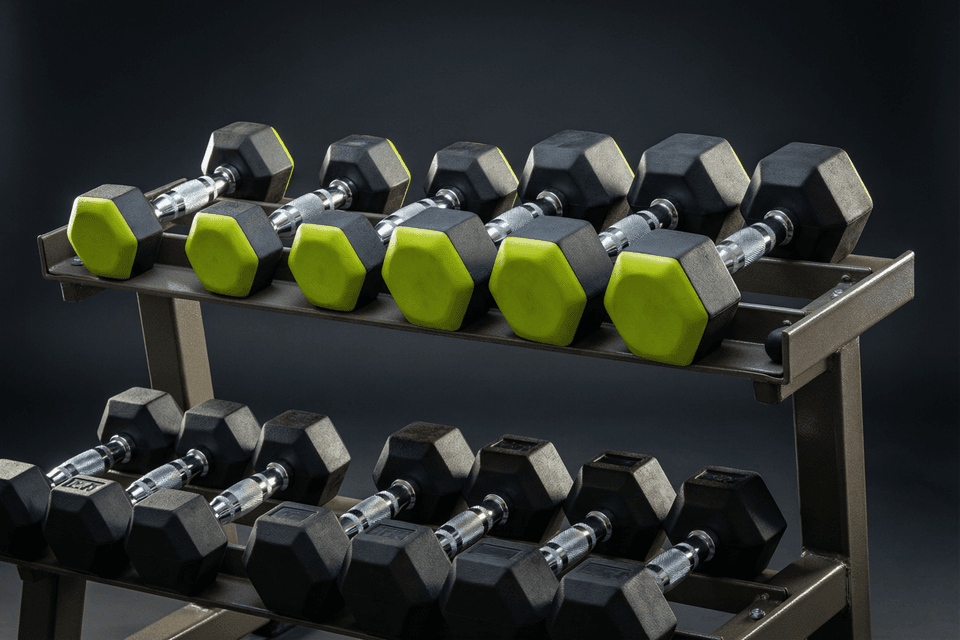 Rubber Dumbbell Set 5-50kg